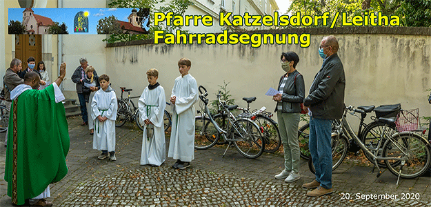 Fotocollage JoSt - Pfarre Katzelsdorf - Fahrradsegung 2020